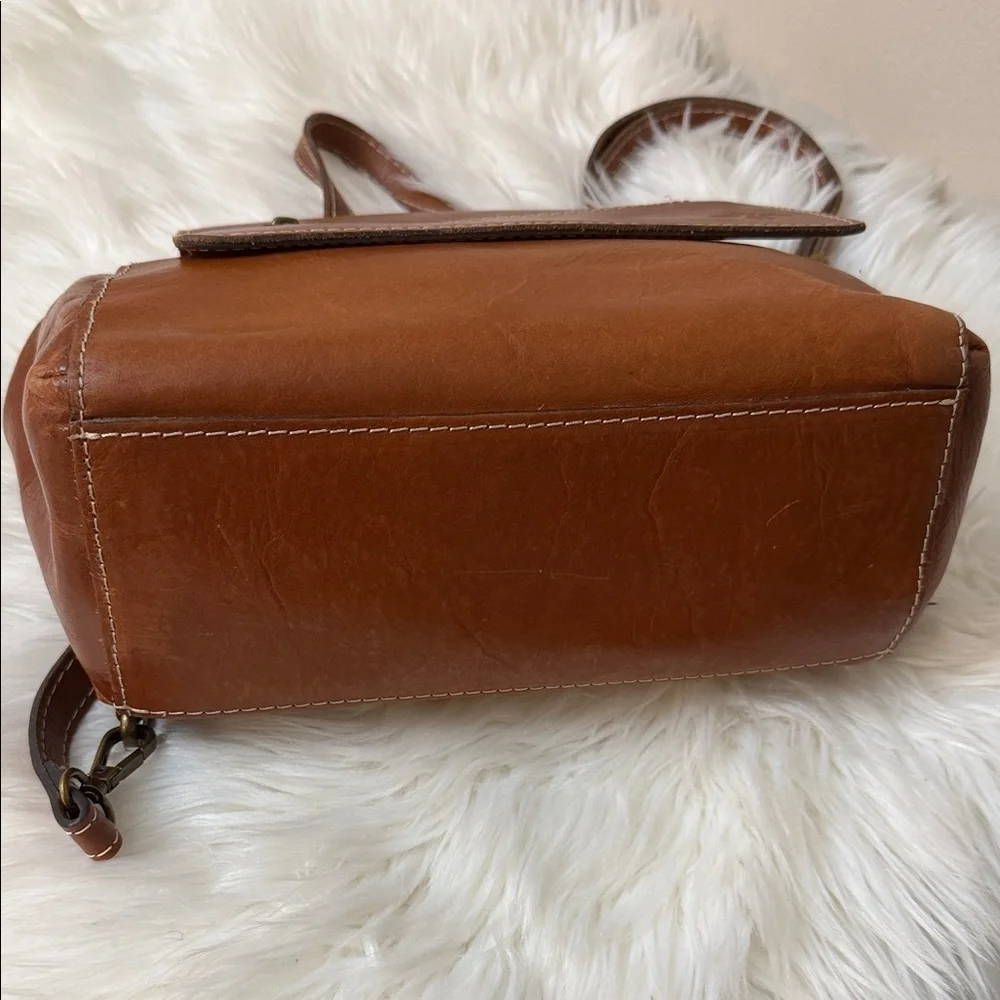 Patricia Nash Tan Leather Backpack